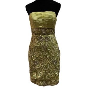 VINTAGE SUE WONG BEADED FORMAL FAIRY DRESS